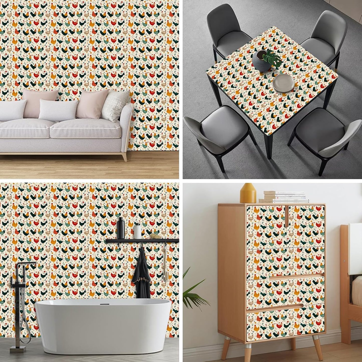 Lemon Fruit Peel and Stick Wallpaper 118.1x17.7 Inch Vinyl | Contact Paper, Wall Covering | Decorative Wallpaper, Adhesive Vinyl | Bedroom, Kitchen, Living Room (Lemon Fruit)