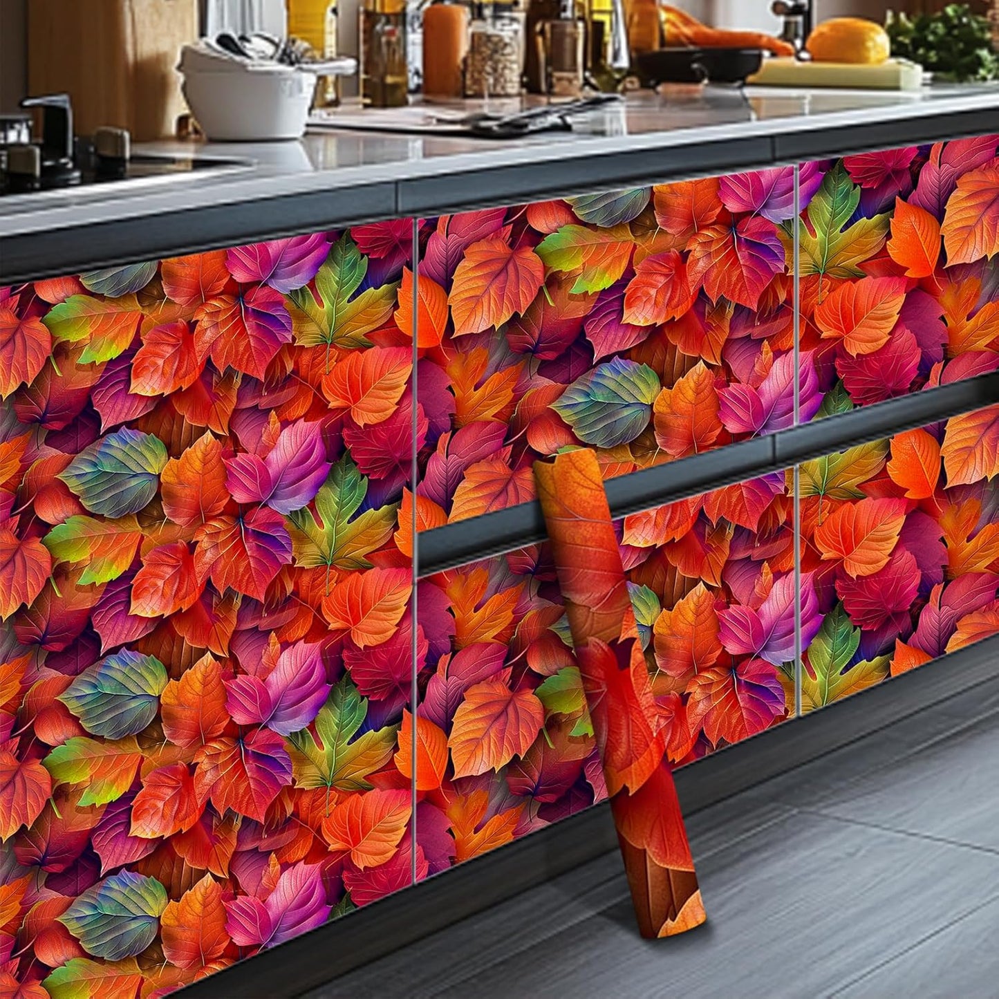 Lemon Fruit Peel and Stick Wallpaper 118.1x17.7 Inch Vinyl | Contact Paper, Wall Covering | Decorative Wallpaper, Adhesive Vinyl | Bedroom, Kitchen, Living Room (Lemon Fruit)