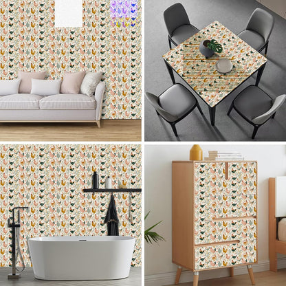 Lemon Fruit Peel and Stick Wallpaper 118.1x17.7 Inch Vinyl | Contact Paper, Wall Covering | Decorative Wallpaper, Adhesive Vinyl | Bedroom, Kitchen, Living Room (Lemon Fruit)