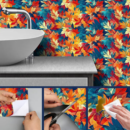 Lemon Fruit Peel and Stick Wallpaper 118.1x17.7 Inch Vinyl | Contact Paper, Wall Covering | Decorative Wallpaper, Adhesive Vinyl | Bedroom, Kitchen, Living Room (Lemon Fruit)