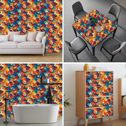 Lemon Fruit Peel and Stick Wallpaper 118.1x17.7 Inch Vinyl | Contact Paper, Wall Covering | Decorative Wallpaper, Adhesive Vinyl | Bedroom, Kitchen, Living Room (Lemon Fruit)