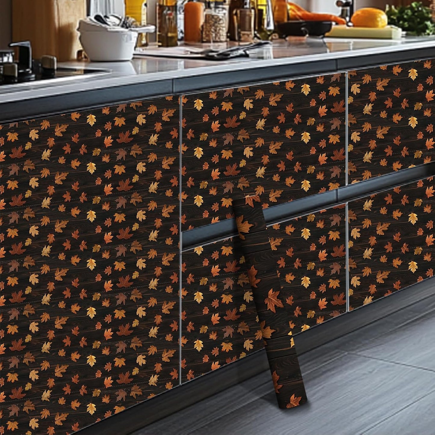 Lemon Fruit Peel and Stick Wallpaper 118.1x17.7 Inch Vinyl | Contact Paper, Wall Covering | Decorative Wallpaper, Adhesive Vinyl | Bedroom, Kitchen, Living Room (Lemon Fruit)