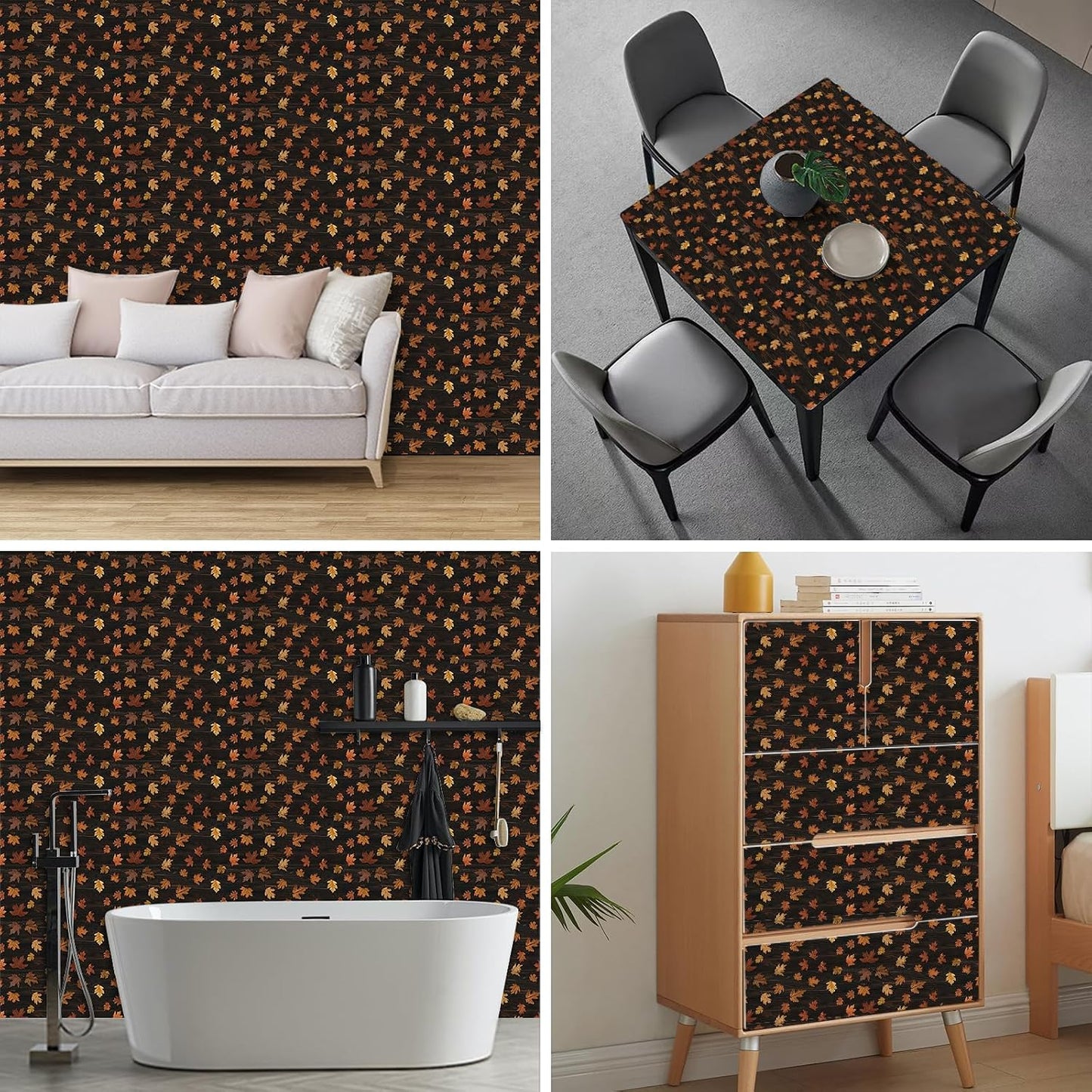 Lemon Fruit Peel and Stick Wallpaper 118.1x17.7 Inch Vinyl | Contact Paper, Wall Covering | Decorative Wallpaper, Adhesive Vinyl | Bedroom, Kitchen, Living Room (Lemon Fruit)