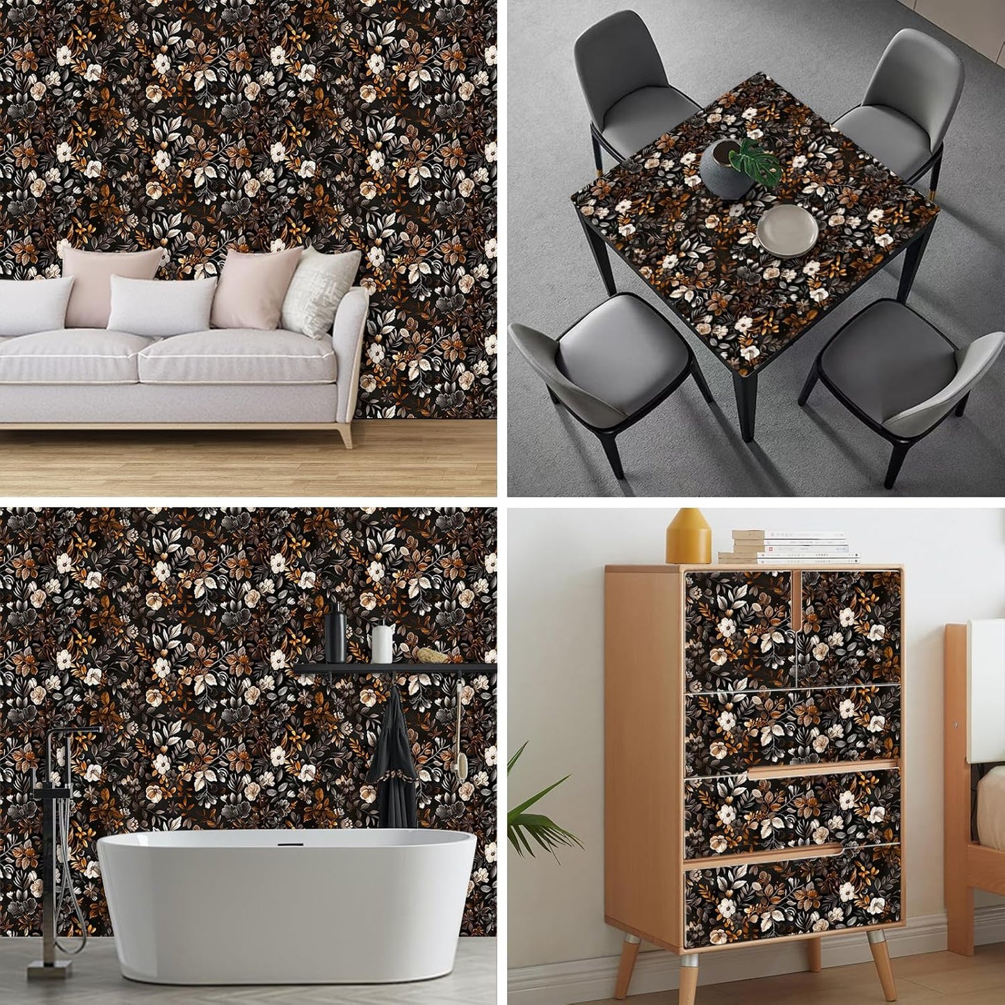Lemon Fruit Peel and Stick Wallpaper 118.1x17.7 Inch Vinyl | Contact Paper, Wall Covering | Decorative Wallpaper, Adhesive Vinyl | Bedroom, Kitchen, Living Room (Lemon Fruit)