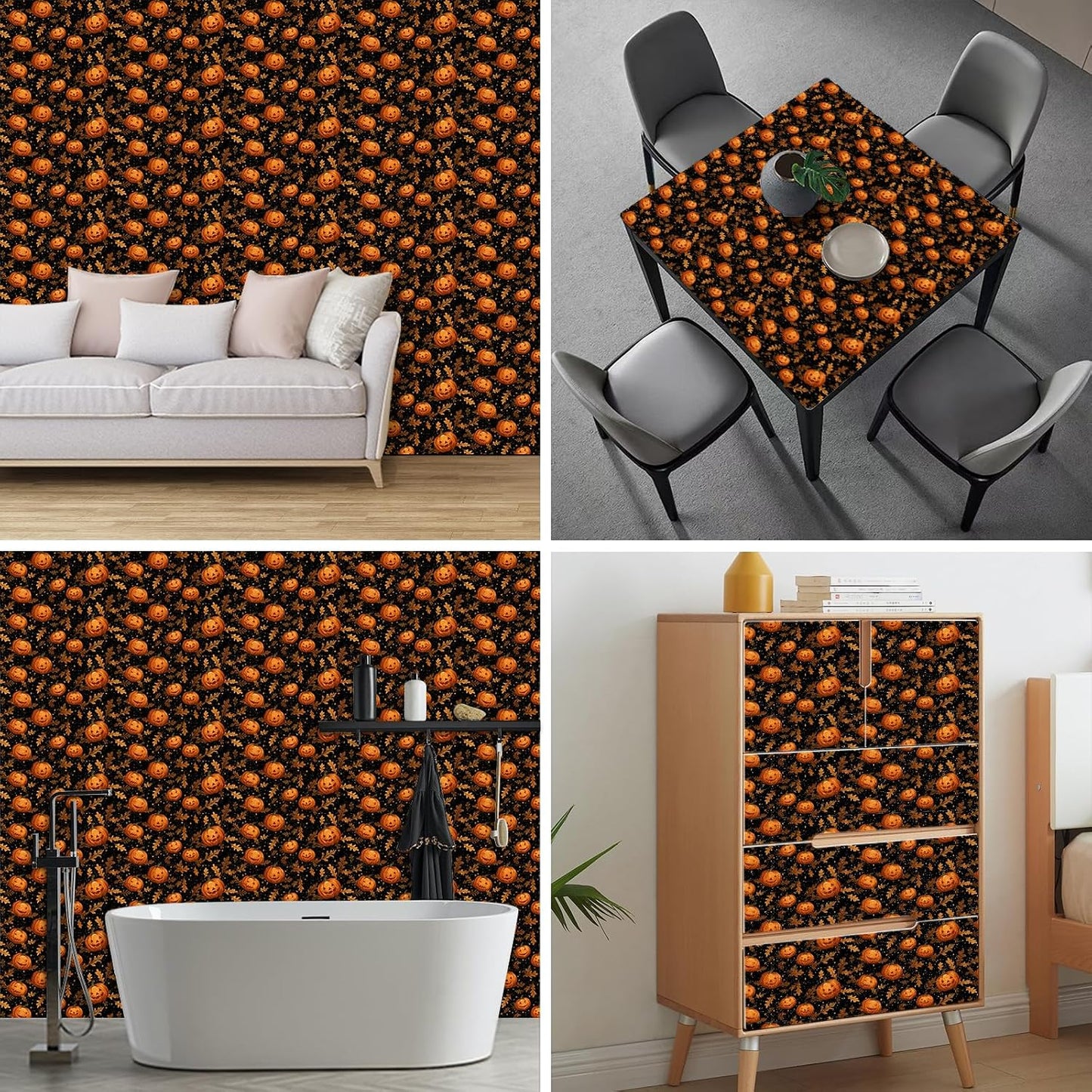 Lemon Fruit Peel and Stick Wallpaper 118.1x17.7 Inch Vinyl | Contact Paper, Wall Covering | Decorative Wallpaper, Adhesive Vinyl | Bedroom, Kitchen, Living Room (Lemon Fruit)