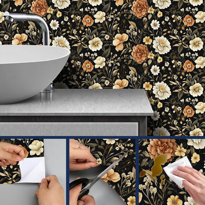 Lemon Fruit Peel and Stick Wallpaper 118.1x17.7 Inch Vinyl | Contact Paper, Wall Covering | Decorative Wallpaper, Adhesive Vinyl | Bedroom, Kitchen, Living Room (Lemon Fruit)