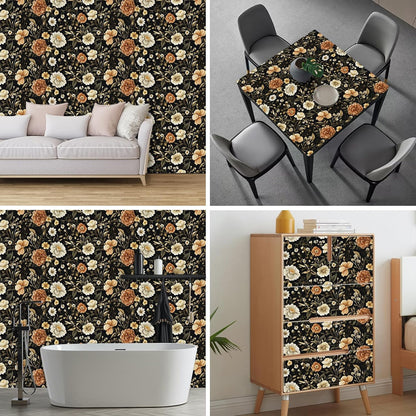 Lemon Fruit Peel and Stick Wallpaper 118.1x17.7 Inch Vinyl | Contact Paper, Wall Covering | Decorative Wallpaper, Adhesive Vinyl | Bedroom, Kitchen, Living Room (Lemon Fruit)