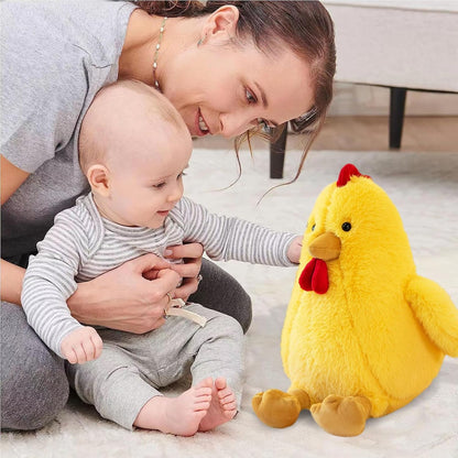Soft Chicken Plush Toy, Stuffed Animal Gift for Kid (Yellow,17in) | Farm Animal Cuddler Plush Toy for Kids' Room Cozy Decor - Ideal Stuffed Gift for Valentine's Day Children's Day and Christmas