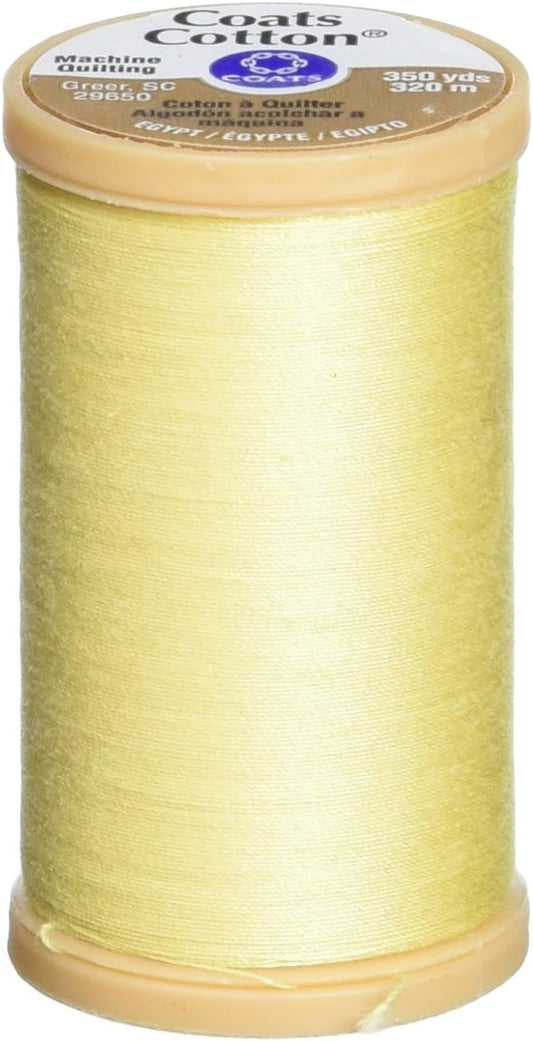 Coats Machine Quilting Cotton Thread 350yd, Yellow