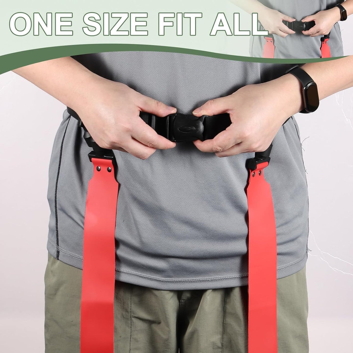 Flag Football Set, Adjustable Flag Football Belt with 1 Belt and 3 Flags Easy Tear Away