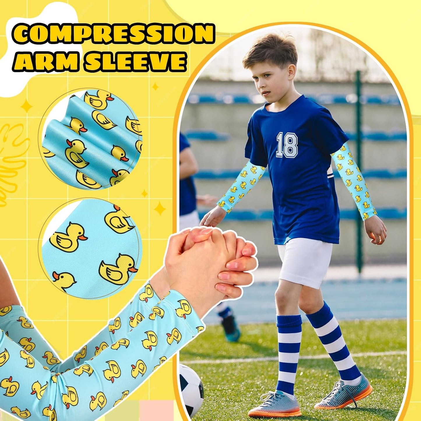 2 Pairs Cross Arm Sleeve Baseball Ice Cream Football Compression Arm Sleeve Youth Volleyball Cooling Sport Gift