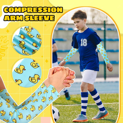 2 Pairs Cross Arm Sleeve Baseball Ice Cream Football Compression Arm Sleeve Youth Volleyball Cooling Sport Gift