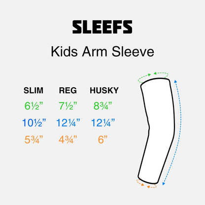 Arm Sleeves for Kids - Athletic Sports Sleeve for Youth Boys and Girls - UV Protection