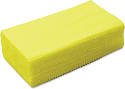 24" x 24" Nonwoven Treated Yellow Dust Cloths (Pack of 50)