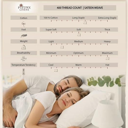 Pure 100% Cotton Pillow Cases Queen Size Set of 2 Mellow Yellow, Luxurious 400 Thread Count Long Staple Cotton Sateen with Stylish 4" Hem (Combed Mellow Yellow Cotton Pillow Cases Queen)