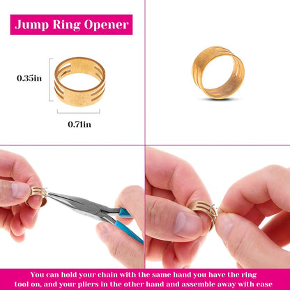 Jewelry Repair Kit with 1520 Silver Jump Rings and 3Pcs Pliers for Earrings, Necklaces, Rings, Bracelets