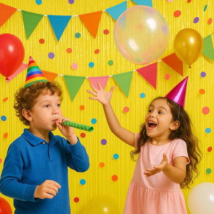 Pastel Yellow Foil Fringe Backdrop Curtains,3.3x6.6ft, 2 Pack | Tinsel Streamers, Door Shimmer, For Baby Shower, Birthday Party Decorations, Graduations, Gender Reveal