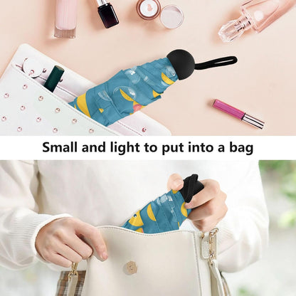 Portable Travel Umbrella Umbrellas for Rain Windproof Strong Compact Umbrella for Wind and Rain