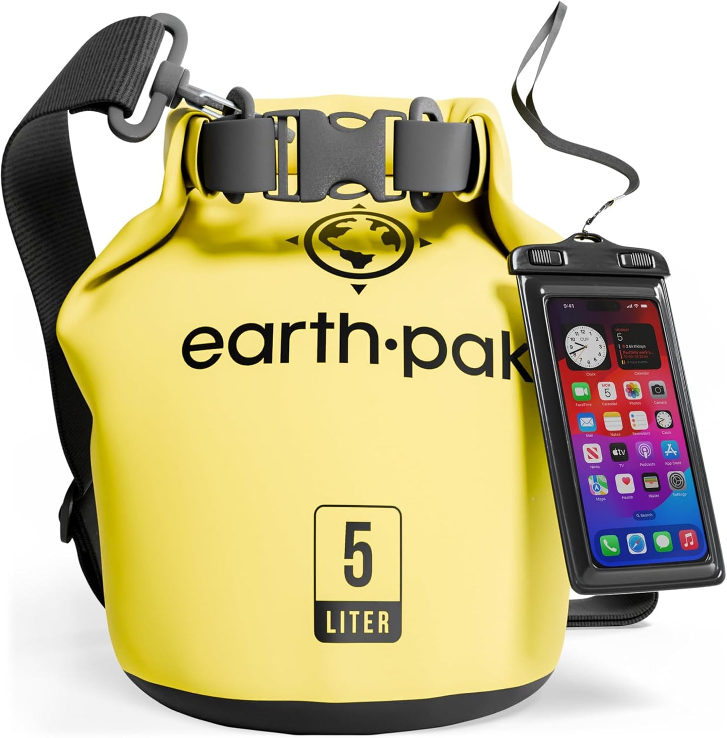 Waterproof Dry Bag - Roll Top Waterproof Backpack Sack Keeps Gear Dry for Kayak with Waterproof Phone Case