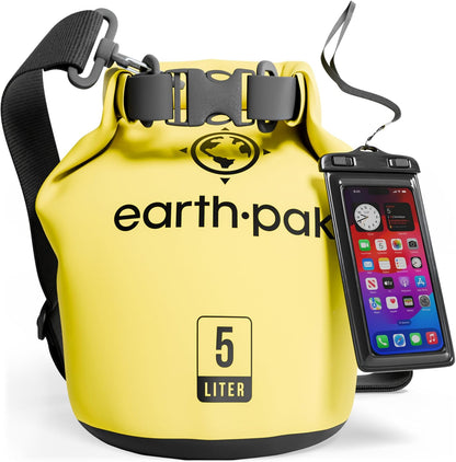 Waterproof Dry Bag - Roll Top Waterproof Backpack Sack Keeps Gear Dry for Kayak with Waterproof Phone Case