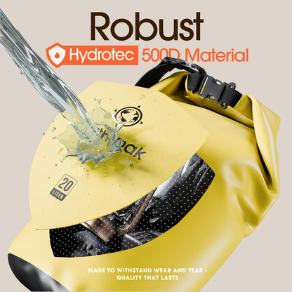 Waterproof Dry Bag - Roll Top Waterproof Backpack Sack Keeps Gear Dry for Kayak with Waterproof Phone Case