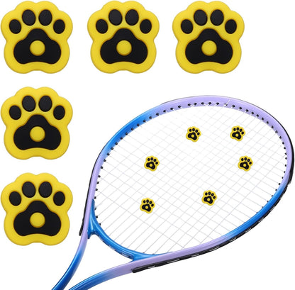 Tennis Racket Dampener, Cute Vibration Dampener Shock Absorber Funny Tennis Soft Silicone Accessory