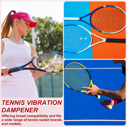 Tennis Racket Dampener, Cute Vibration Dampener Shock Absorber Funny Tennis Soft Silicone Accessory