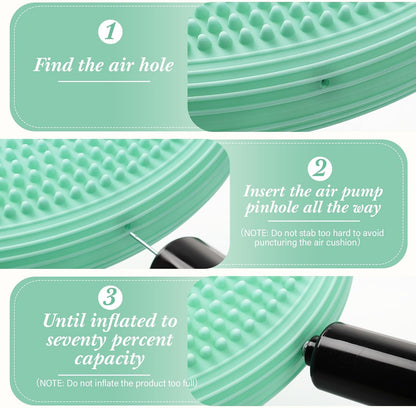 2 Pcs Wobble Cushion Wiggle Seat Flexible Sensory Seating Balance Disc Board for Men Women Physical Exercise Improving Posture Home Office