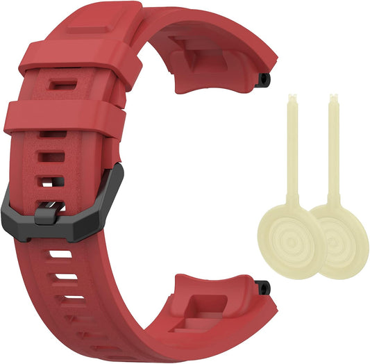 Band with Case for Amazfit T-Rex 2 Watch, Hard PC Protective Bumper Cover Replacement Silicone Watch Strap for Amazfit T Rex 2 Smartwatch Accessory