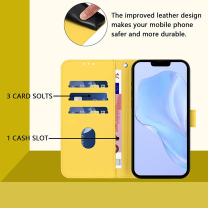 Phone Case Leather Compatible with Apple Phone 13 Mini Shockproof, Waterproof Protection Case with Credit Card Holder and Magnetic Yellowing-Resistant Bumper Cover Compatible with iPhone 13 Mini