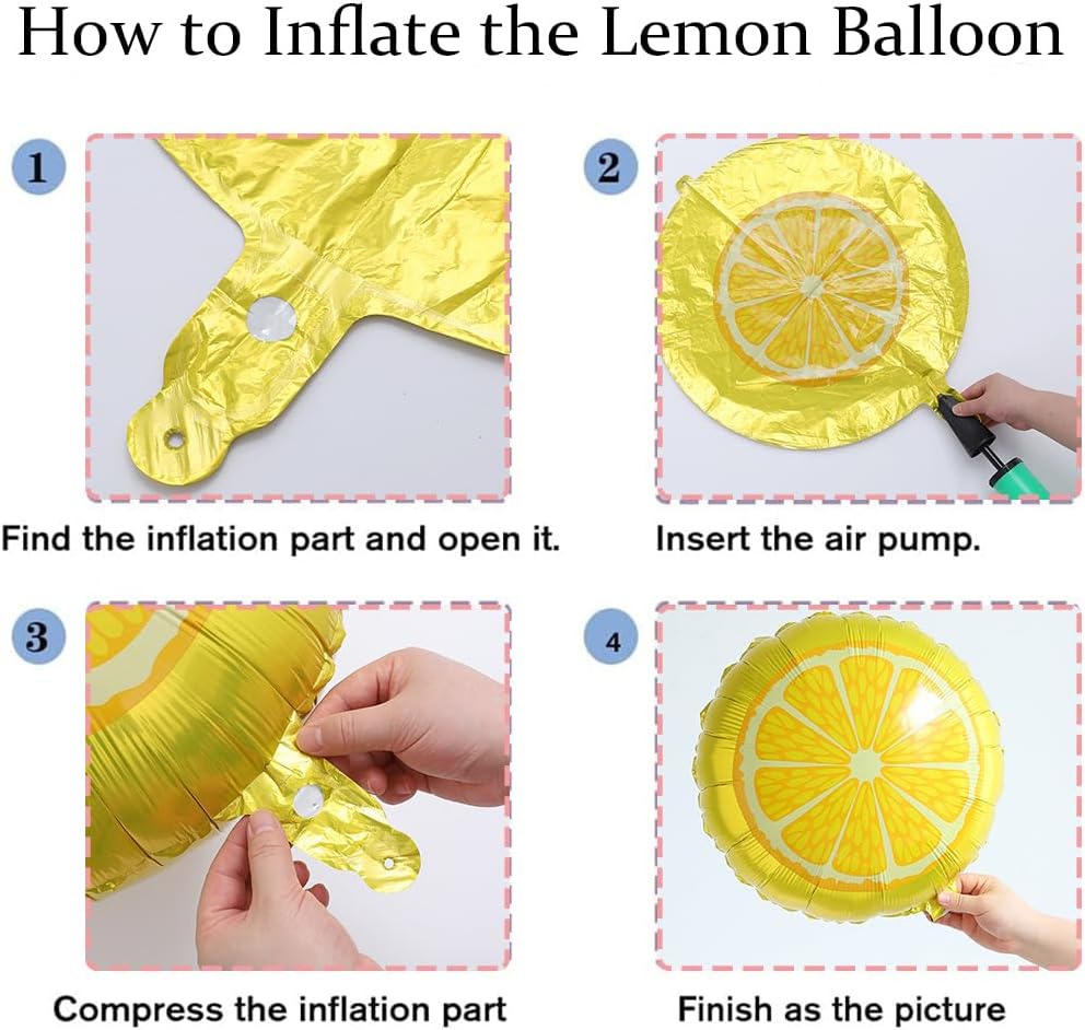 Lemon Balloon Arch Kit with Lemon Balloons for Bachelorette Main Squeeze Bridal Shower Lemon Themed Birthday Decorations (Pink Yellow)