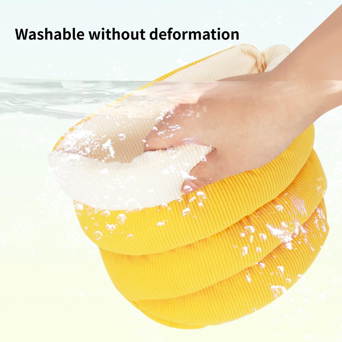 Shell-Shaped Cotton Pet Bed for Hamsters/Sugar Gliders/Gerbils/Cockatiels - Washable, All-Season Use, with Bottom Compartment for Heat Patch (Yellow,Small)
