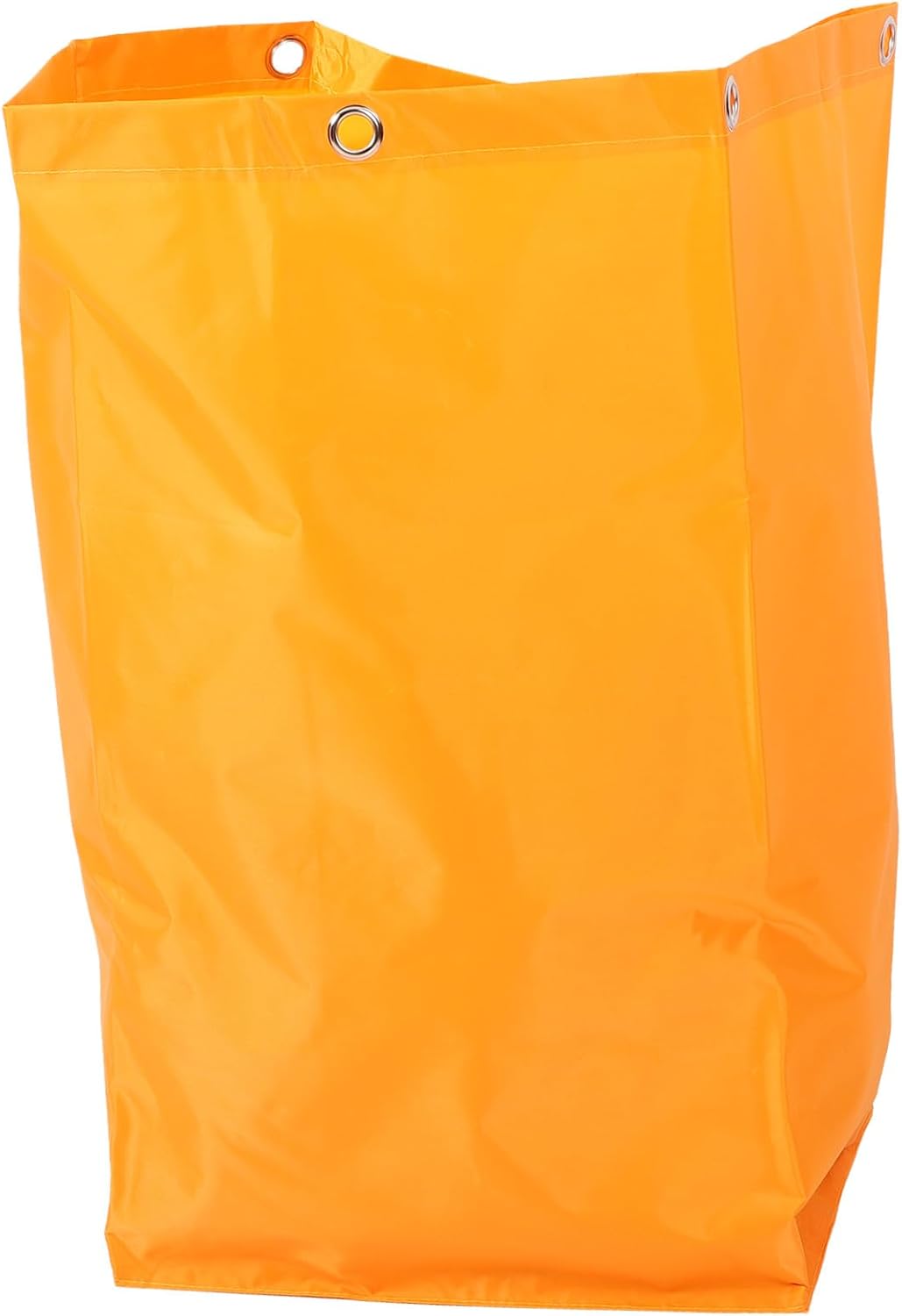 Replacement Janitorial Cart Canvas Bag, High Capacity Thickened Cleaning Supply Organizer for Commercial Housekeeping Carts with Grommets, Sturdy Yellow Cleaning Caddy Pouch