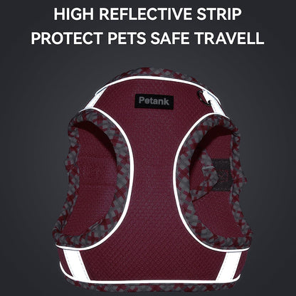 Dog Harness for Small Medium Dogs No Pull, Puppy Harness and Leash Set for Walking, Running, Training, Small Dog Harness, Medium Dog Harness (Yellow, XXS)