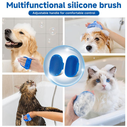 Pet Steam Brush Dog Cat 2026 New Grooming Comb for Shedding, Floating Hair, Smooth & Detangling, Gentle Cool Mist Softens Hair Reduces Static Helps Pets Who Dislike Bathing,Includes Waterless Shampoo