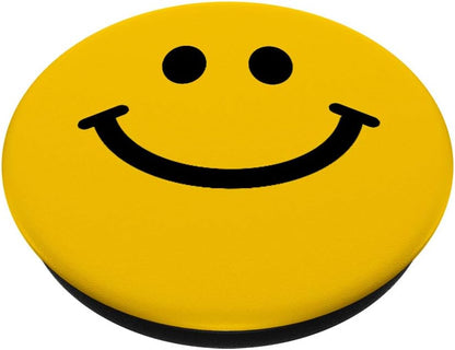 Yellow Happy Face - Cute Yellow Smiling Happy Face smile PopSockets Grip and Stand for Phones and Tablets
