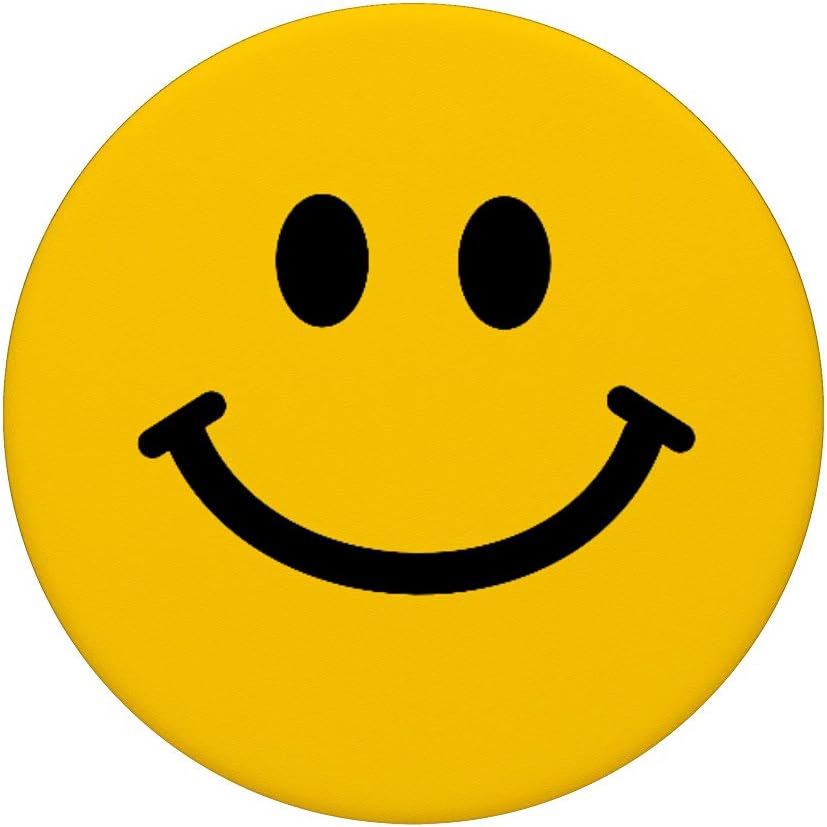 Yellow Happy Face - Cute Yellow Smiling Happy Face smile PopSockets Grip and Stand for Phones and Tablets