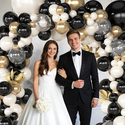 173 Pcs Pearl Yellow Balloon Arch Kit | Double Stuffed Pastel Light Yellow Pearl White Sand Clear Balloons for Bee Lemon Bridal Shower Birthday Party Decorations