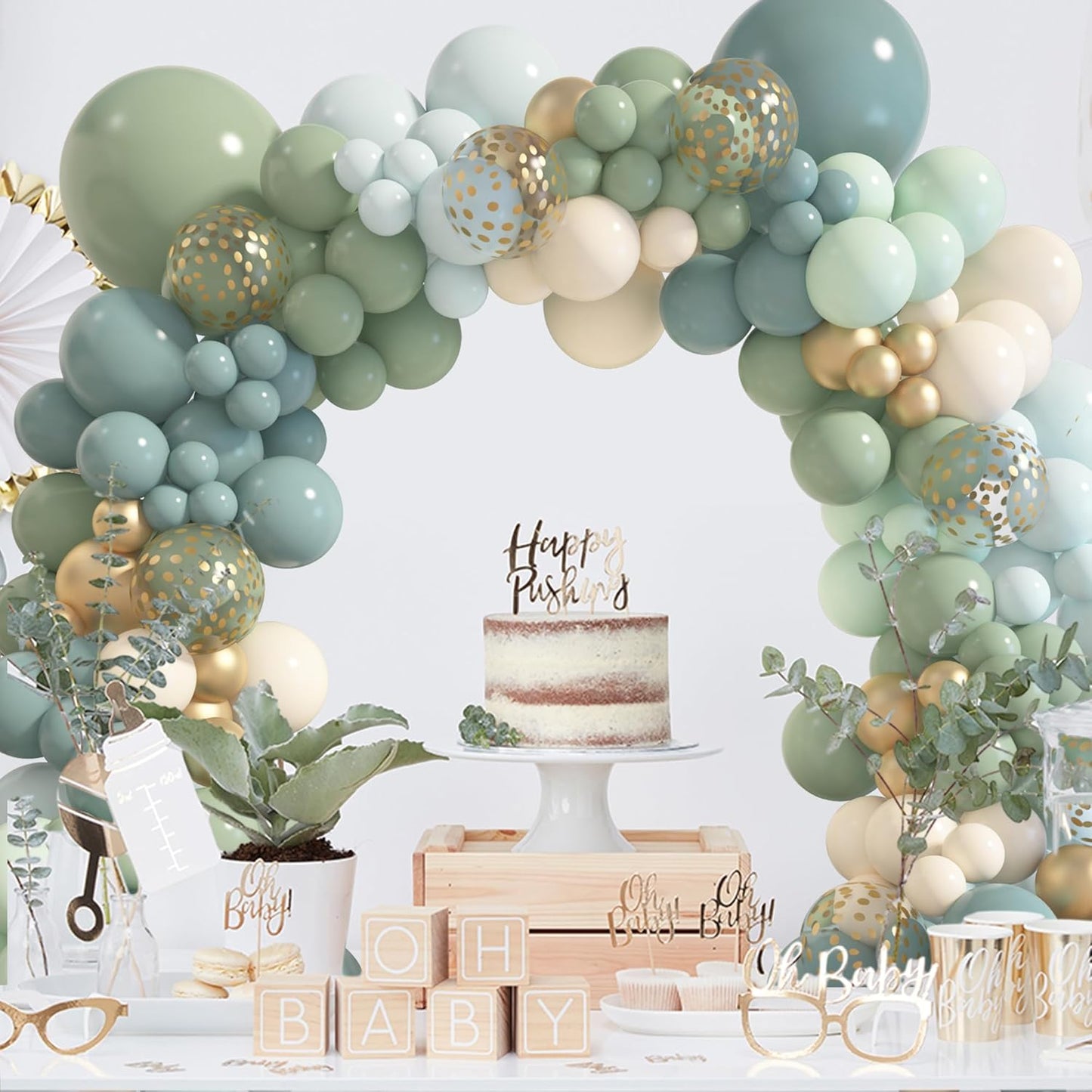 173 Pcs Pearl Yellow Balloon Arch Kit | Double Stuffed Pastel Light Yellow Pearl White Sand Clear Balloons for Bee Lemon Bridal Shower Birthday Party Decorations