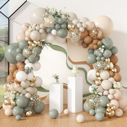 173 Pcs Pearl Yellow Balloon Arch Kit | Double Stuffed Pastel Light Yellow Pearl White Sand Clear Balloons for Bee Lemon Bridal Shower Birthday Party Decorations