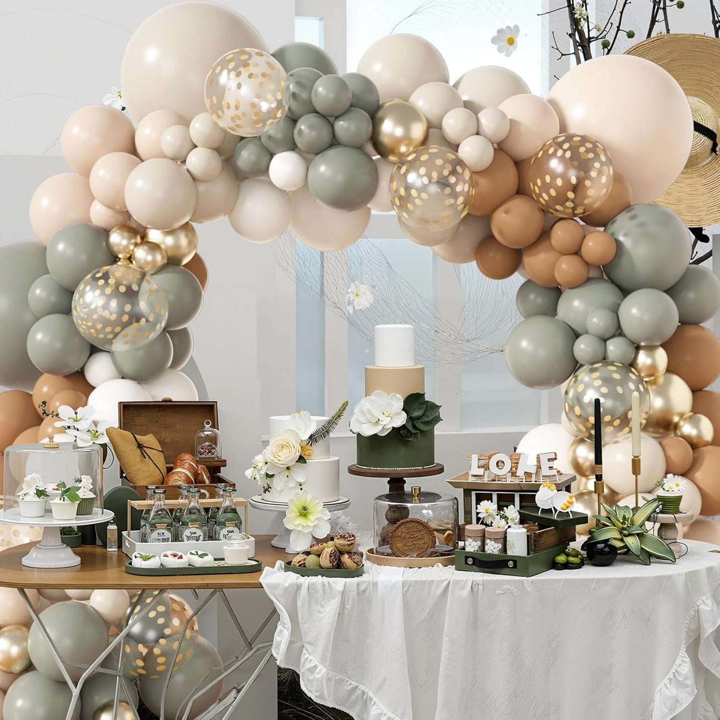 173 Pcs Pearl Yellow Balloon Arch Kit | Double Stuffed Pastel Light Yellow Pearl White Sand Clear Balloons for Bee Lemon Bridal Shower Birthday Party Decorations
