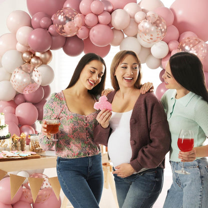 173 Pcs Pearl Yellow Balloon Arch Kit | Double Stuffed Pastel Light Yellow Pearl White Sand Clear Balloons for Bee Lemon Bridal Shower Birthday Party Decorations