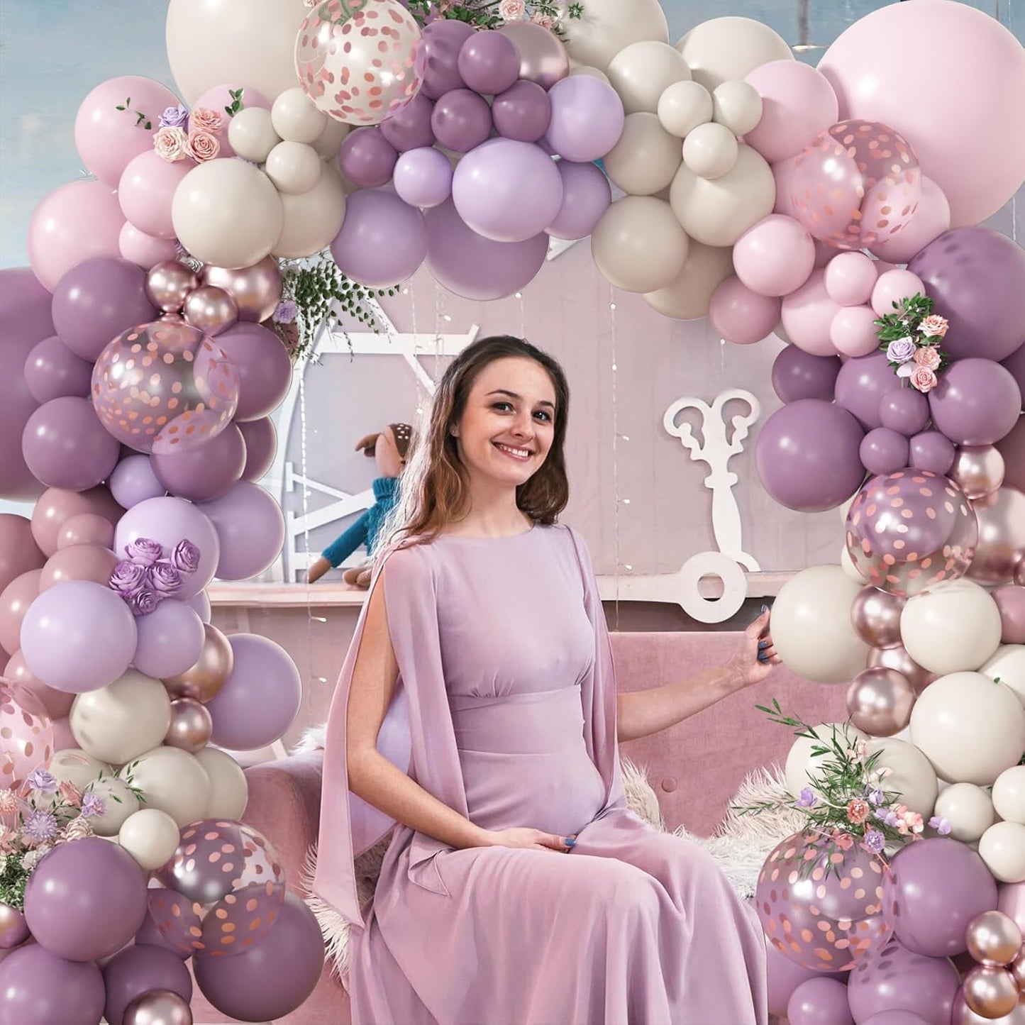 173 Pcs Pearl Yellow Balloon Arch Kit | Double Stuffed Pastel Light Yellow Pearl White Sand Clear Balloons for Bee Lemon Bridal Shower Birthday Party Decorations