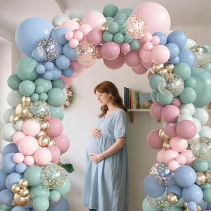 173 Pcs Pearl Yellow Balloon Arch Kit | Double Stuffed Pastel Light Yellow Pearl White Sand Clear Balloons for Bee Lemon Bridal Shower Birthday Party Decorations