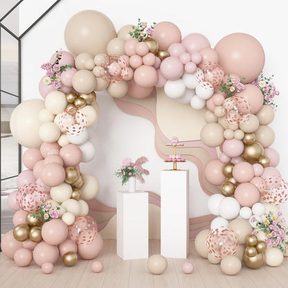 173 Pcs Pearl Yellow Balloon Arch Kit | Double Stuffed Pastel Light Yellow Pearl White Sand Clear Balloons for Bee Lemon Bridal Shower Birthday Party Decorations