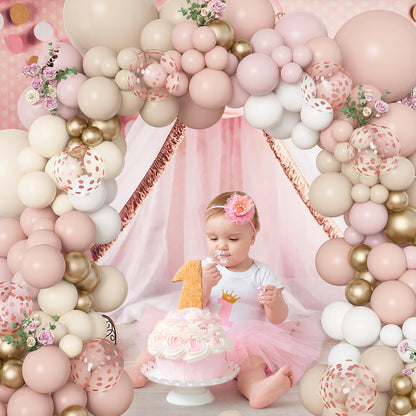 173 Pcs Pearl Yellow Balloon Arch Kit | Double Stuffed Pastel Light Yellow Pearl White Sand Clear Balloons for Bee Lemon Bridal Shower Birthday Party Decorations