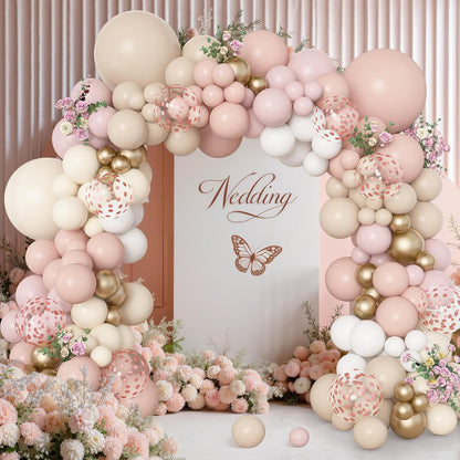 173 Pcs Pearl Yellow Balloon Arch Kit | Double Stuffed Pastel Light Yellow Pearl White Sand Clear Balloons for Bee Lemon Bridal Shower Birthday Party Decorations
