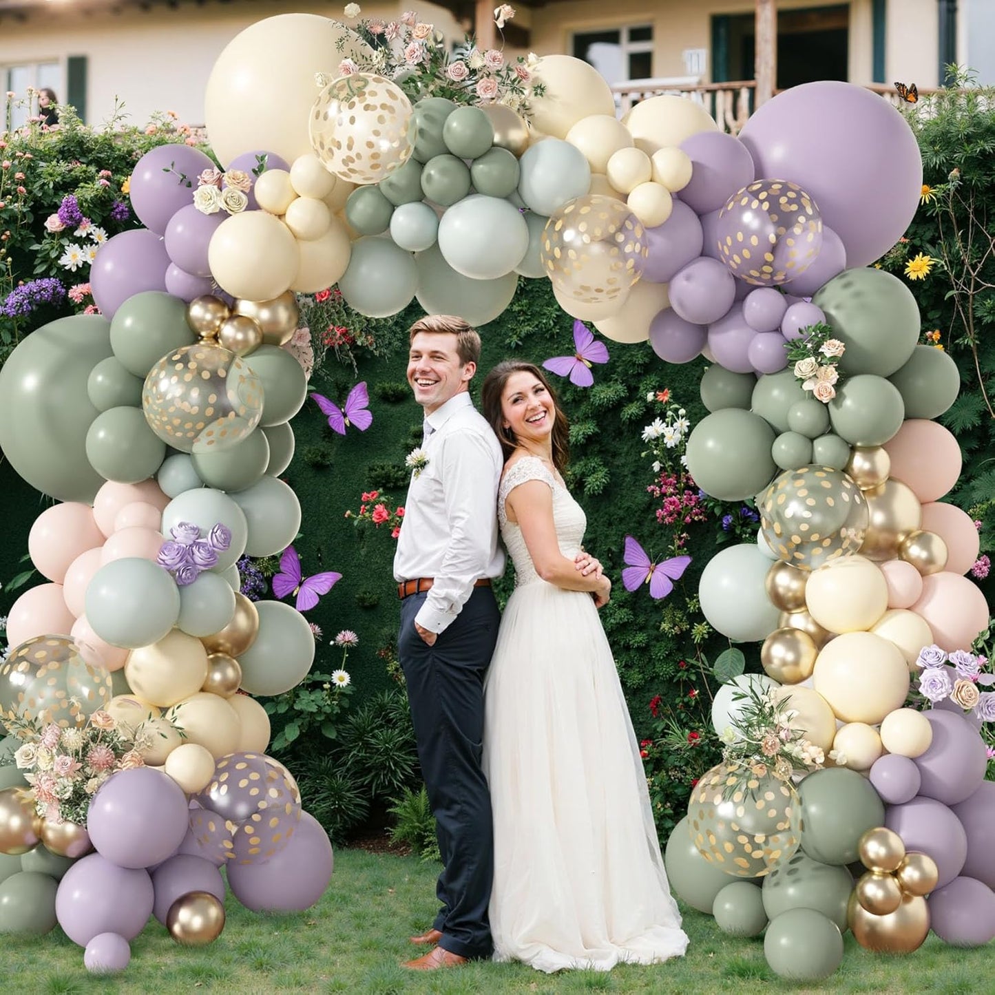173 Pcs Pearl Yellow Balloon Arch Kit | Double Stuffed Pastel Light Yellow Pearl White Sand Clear Balloons for Bee Lemon Bridal Shower Birthday Party Decorations