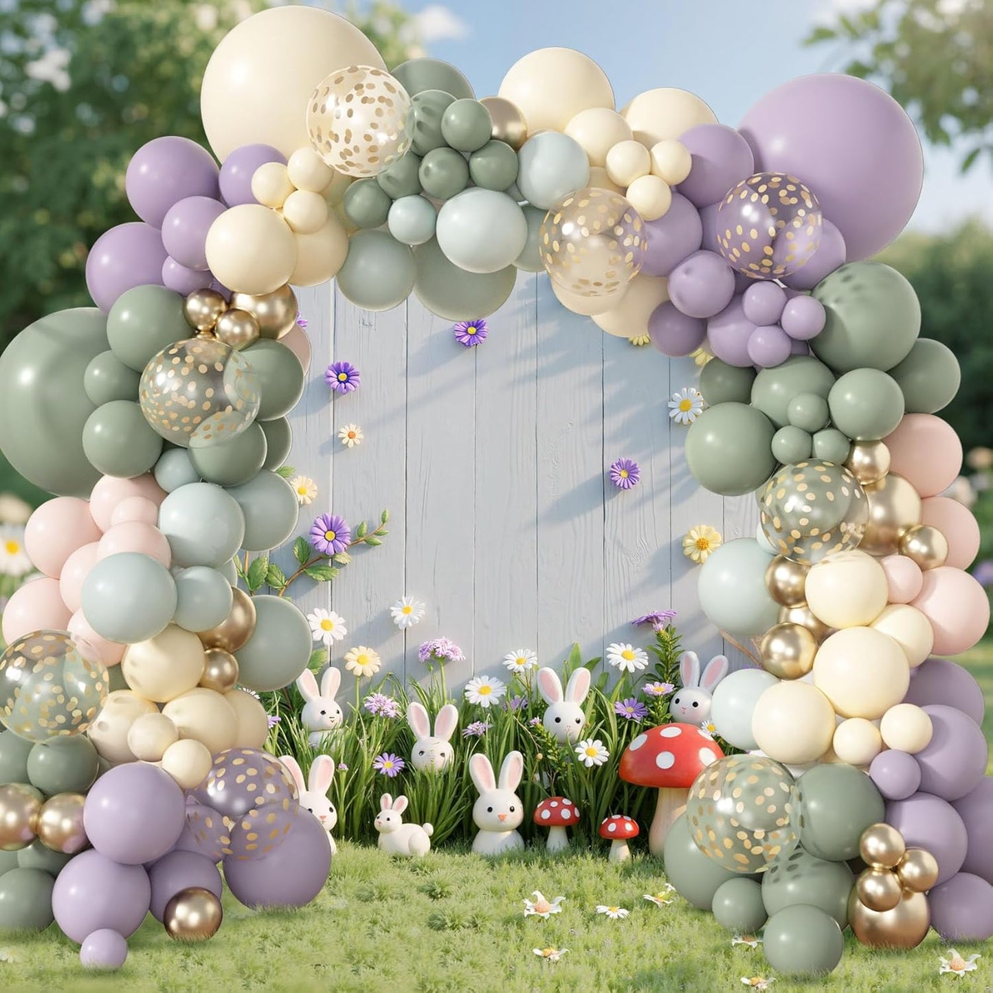 173 Pcs Pearl Yellow Balloon Arch Kit | Double Stuffed Pastel Light Yellow Pearl White Sand Clear Balloons for Bee Lemon Bridal Shower Birthday Party Decorations