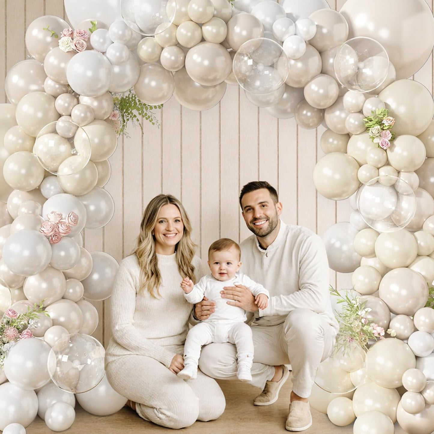 173 Pcs Pearl Yellow Balloon Arch Kit | Double Stuffed Pastel Light Yellow Pearl White Sand Clear Balloons for Bee Lemon Bridal Shower Birthday Party Decorations